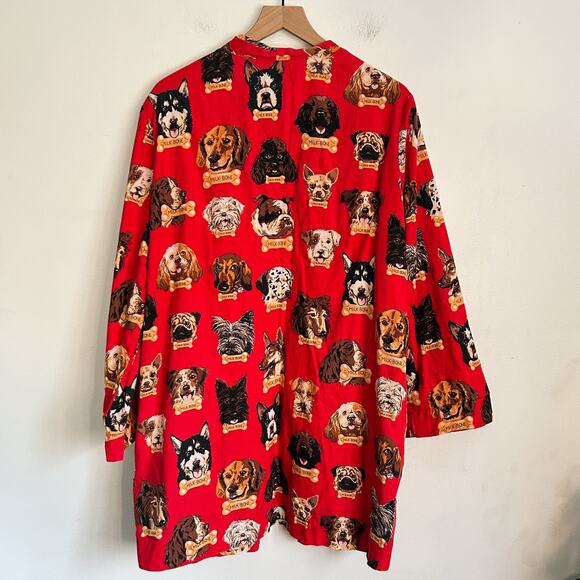 Nick & Nora Milkbone Dog Robe Red Size L/XL - Picture 5 of 7